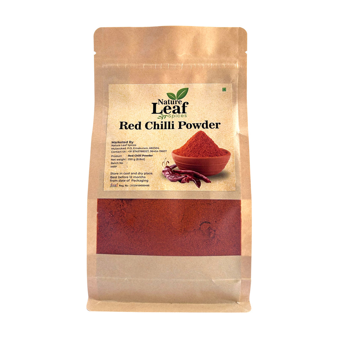 Nature Leaf Premium Red Chilli Powder | 100% Pure & Natural | No Added Color or Preservatives
