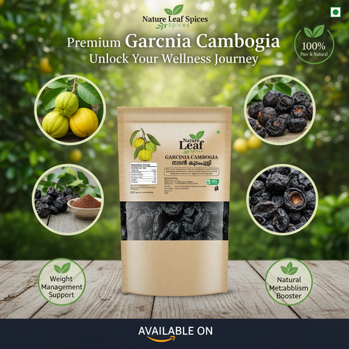 Nature Leaf Spices Garcinia Cambogia, Pure Sun-Dried Malabar Tamarind, Kudam Puli, Organic, No Preservatives, Whole Form, 400g