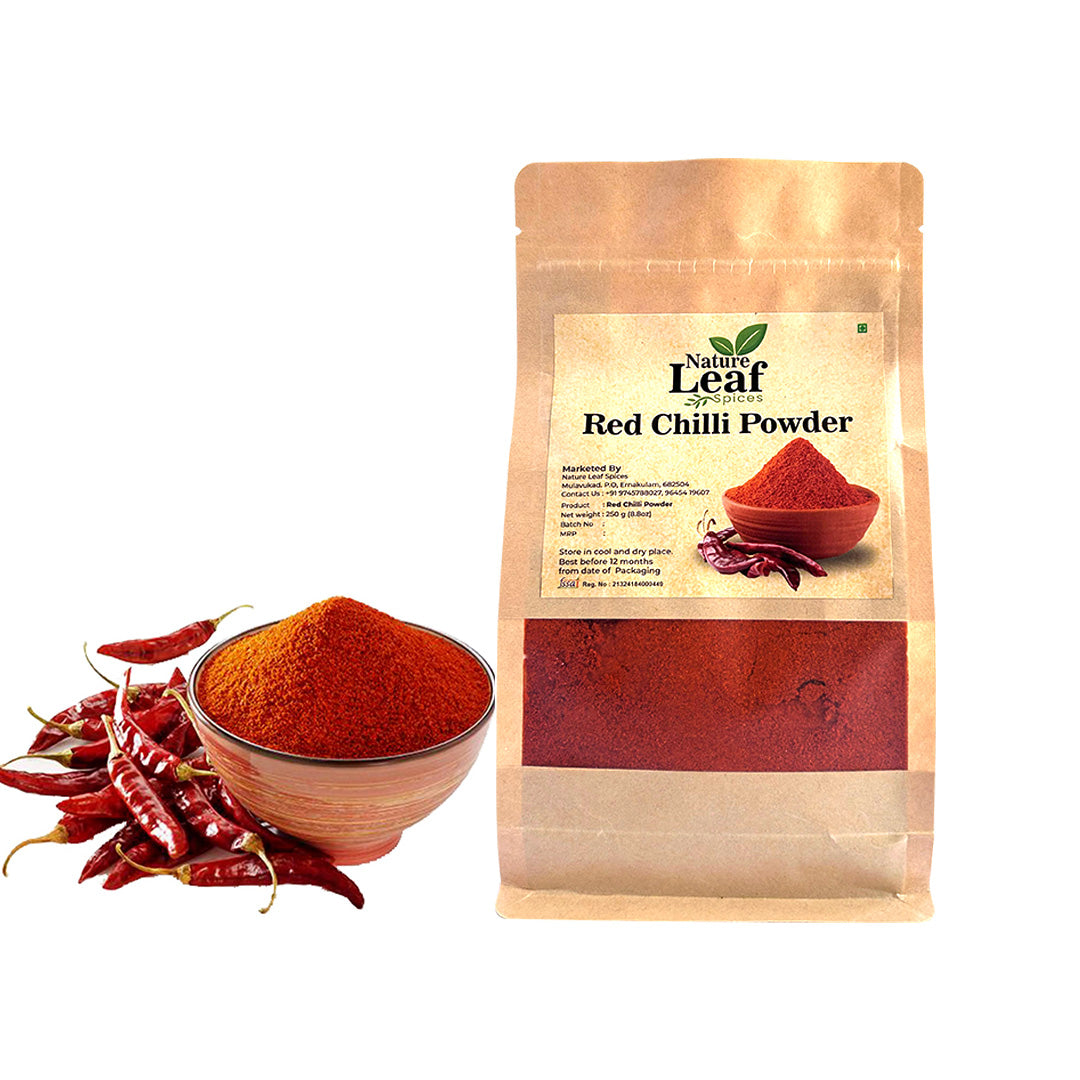 Nature Leaf Premium Red Chilli Powder | 100% Pure & Natural | No Added Color or Preservatives
