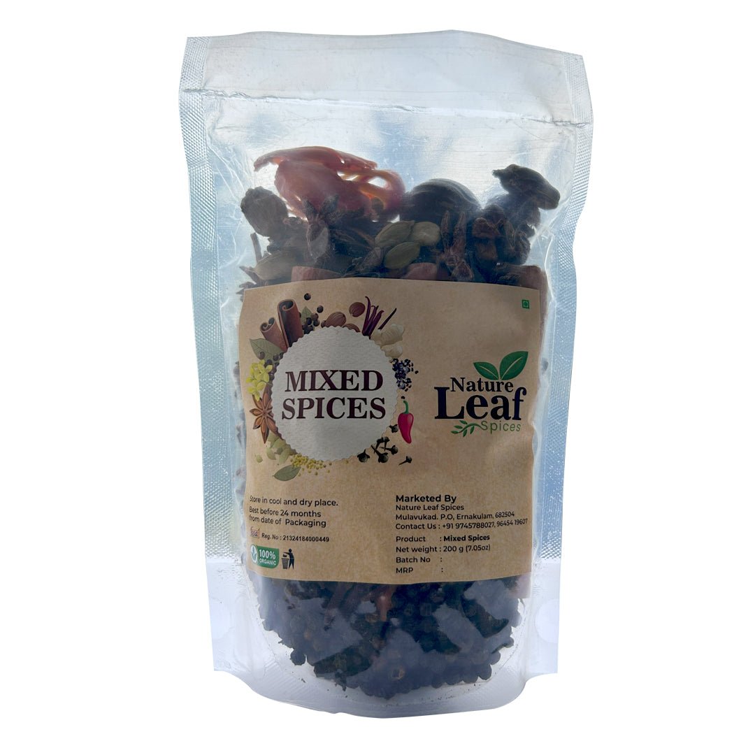 Nature Leaf Premium Mixed Spices | Whole Garam Masala Blend | 100% Pure & Natural (200g