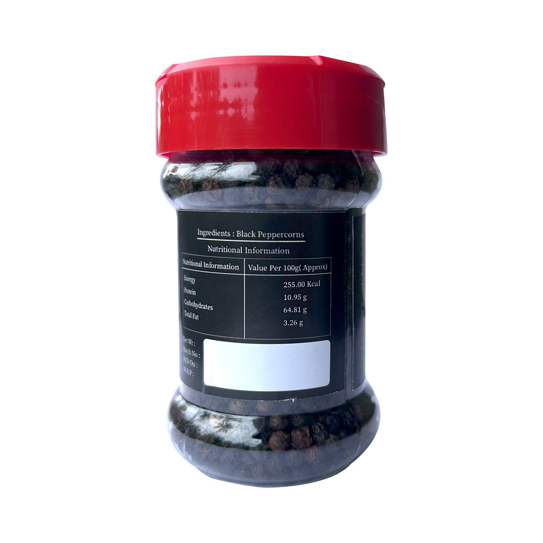 Natureleaf Spices Premium Whole Black Pepper – Bold & Aromatic Kerala Peppercorns