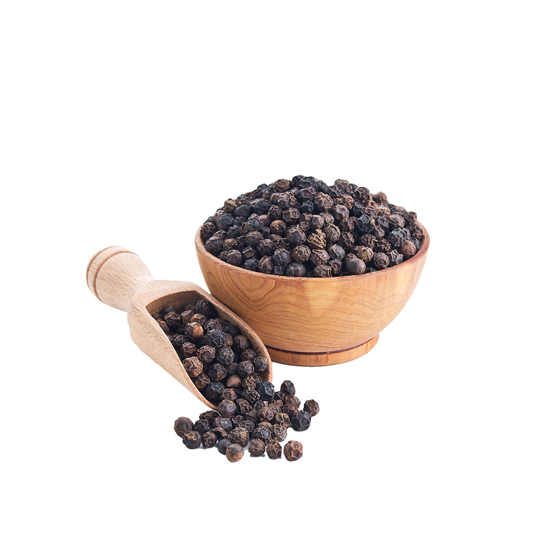 Natureleaf Spices Premium Whole Black Pepper – Bold & Aromatic Kerala Peppercorns